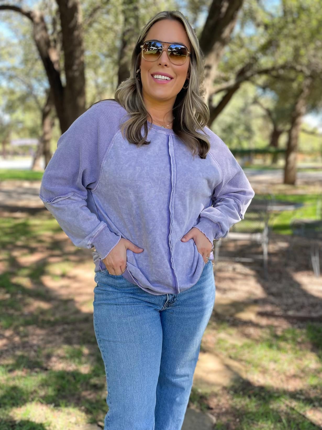 Best Selling Elliott Exposed Seam Sweatshirt in Five Colors