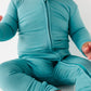 Slate Convertible Zip Pajama