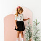 Girly Wreath Scoop Back Tee