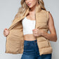 Apres Ski Zip Up Vest- Iced Coffee