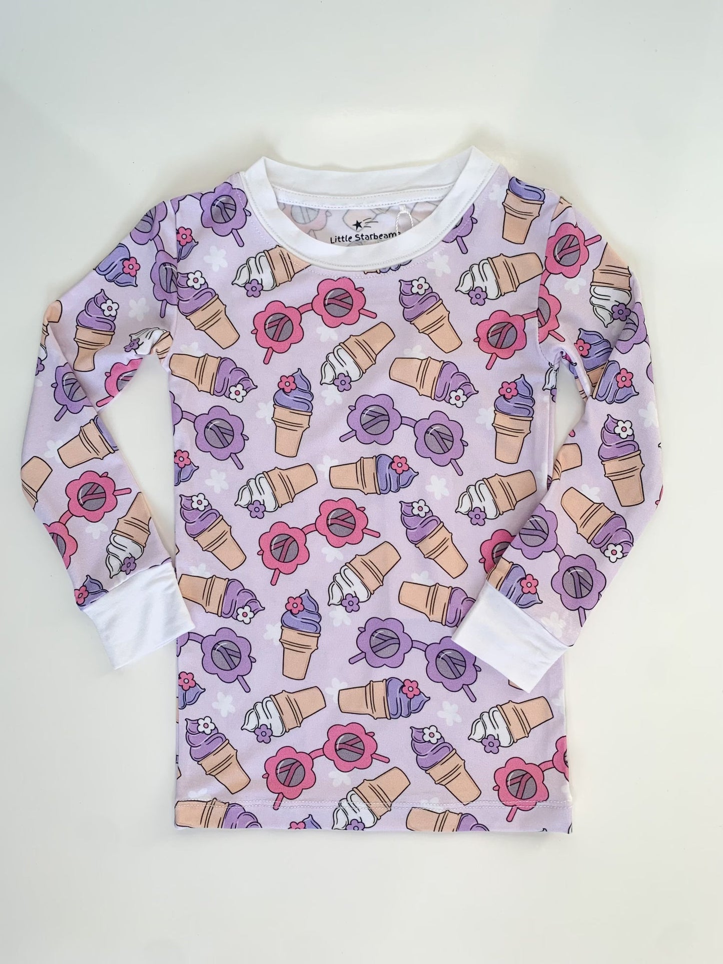 Sweet Swirl Ice Cream 2-Piece Pajama Set