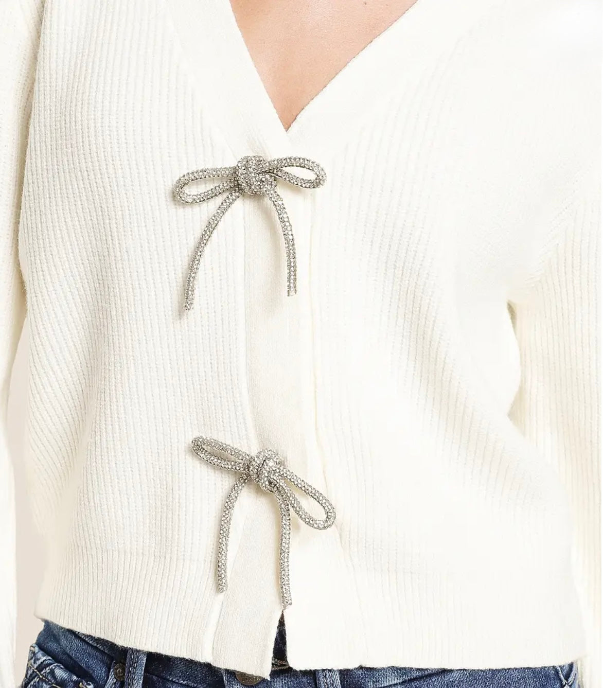 Holiday Charm Sweater- Ivory