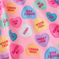 Toddler Girls Valentine Dress – Colorful Candy Heart Print Outfit