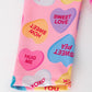 Toddler Girls Valentine Dress – Colorful Candy Heart Print Outfit