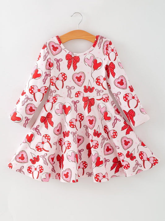 Toddler Girls Valentine Party Dress