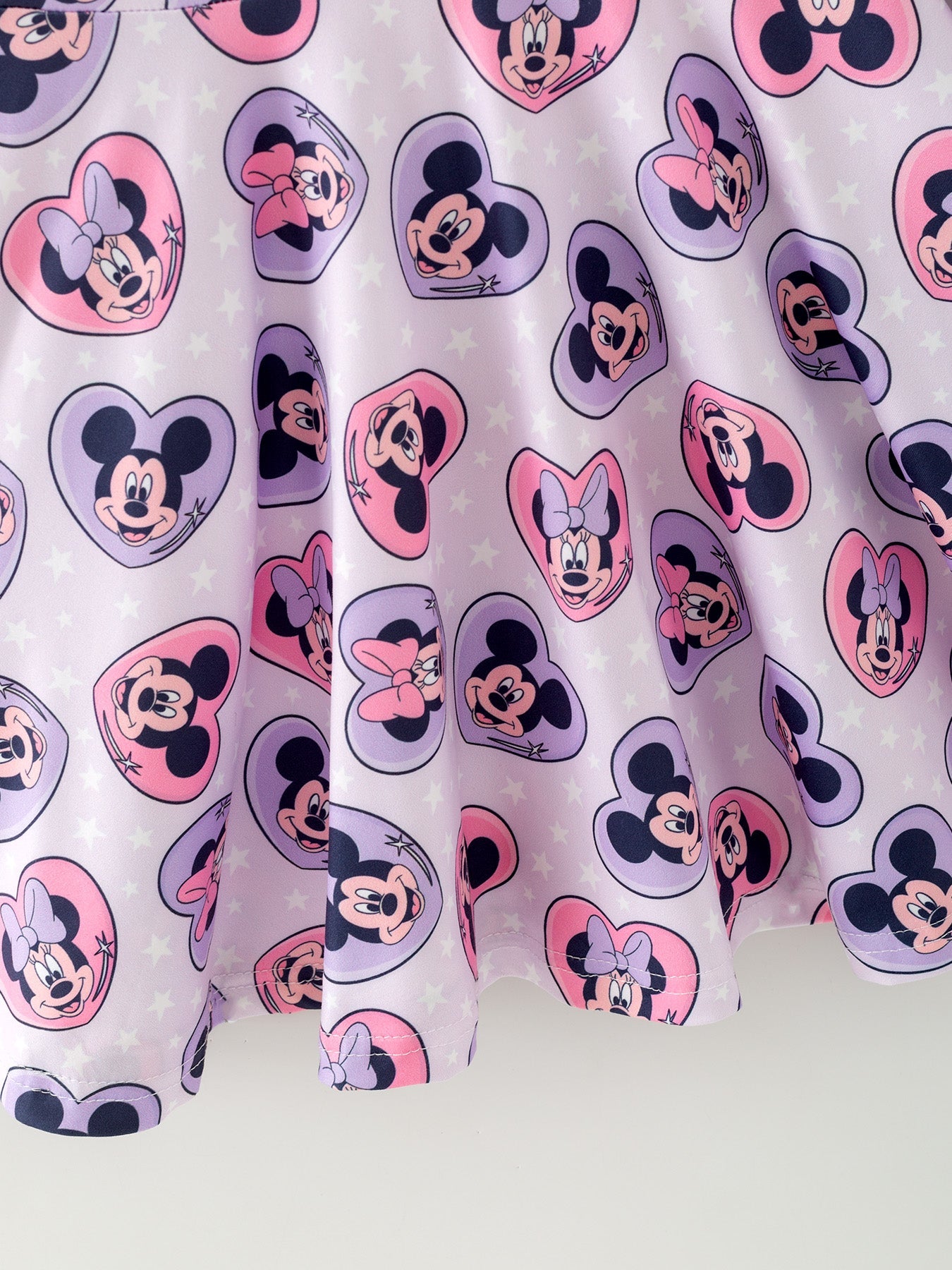 M&M hearts Character Print Purple Heart Dress