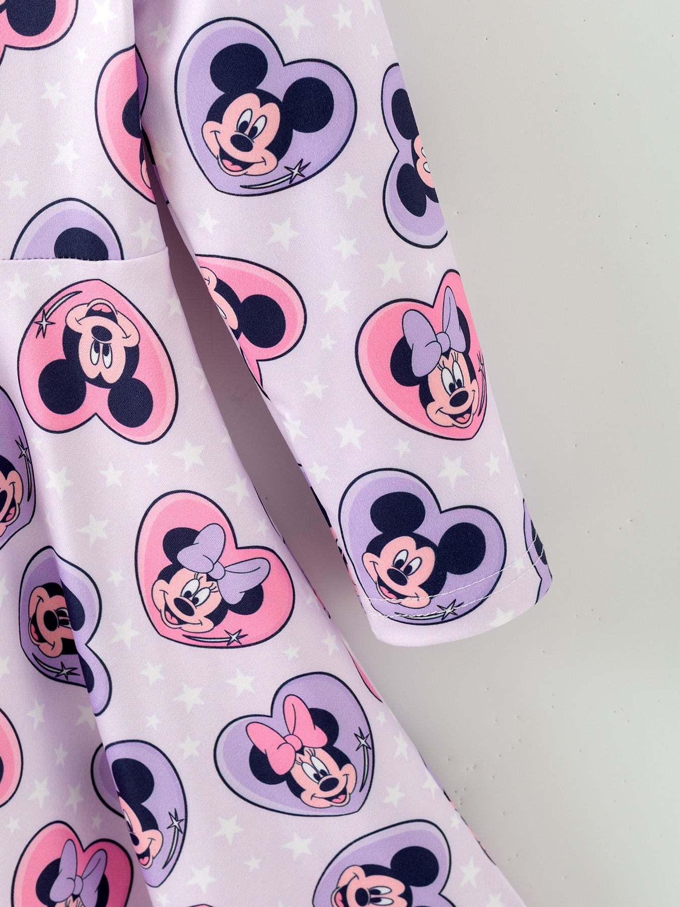 M&M hearts Character Print Purple Heart Dress