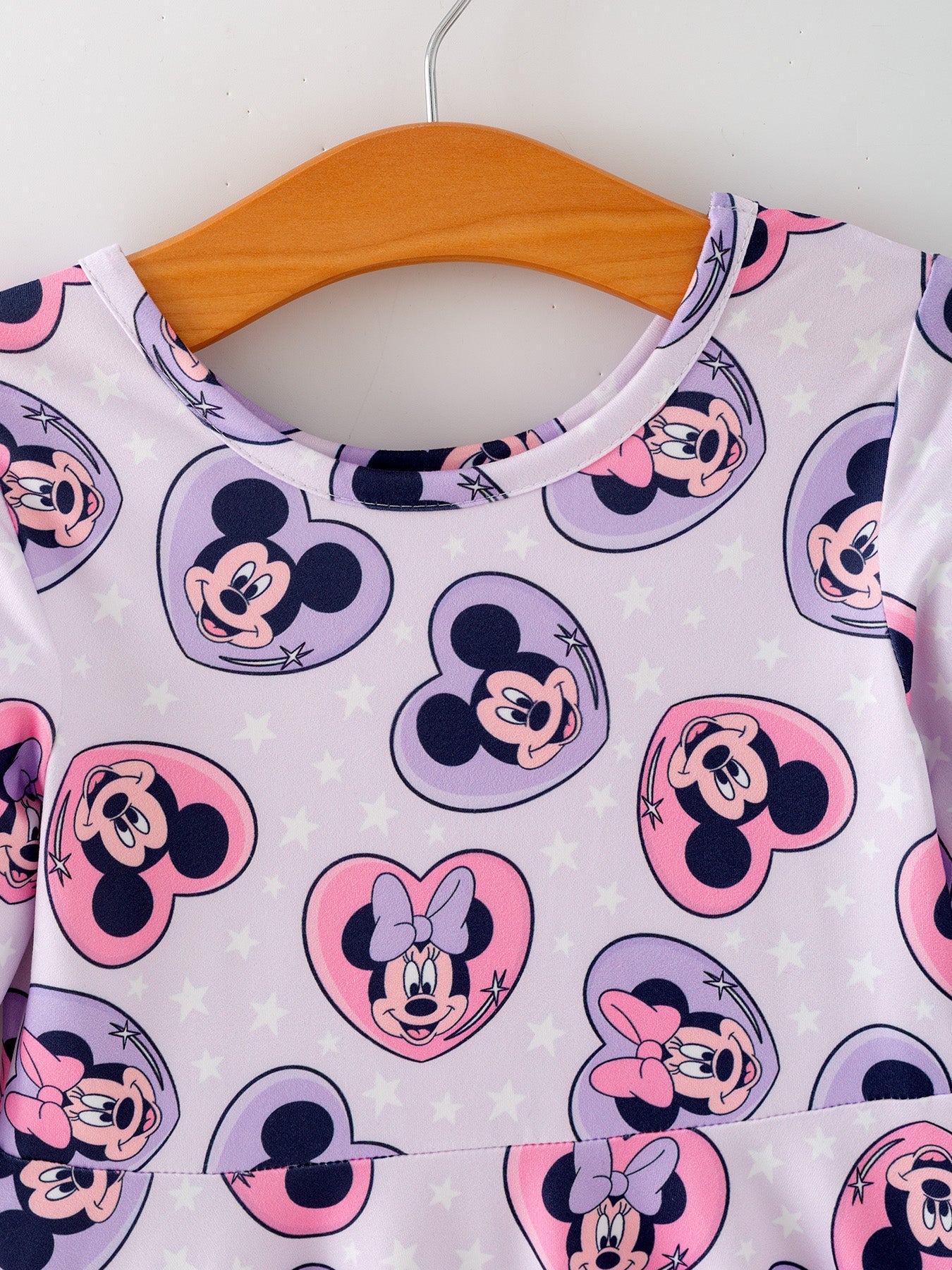 M&M hearts Character Print Purple Heart Dress