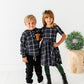 Black Plaid | Scoop Back Dress