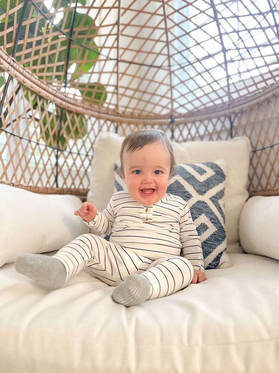 Black Stripes Baby Outfit Set with Hat/Headband Option (Newborn - 12 months)