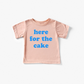 Here for the Cake Tee- 6 Colors