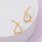 Twilight Twist Pave Knot Hoop Earrings