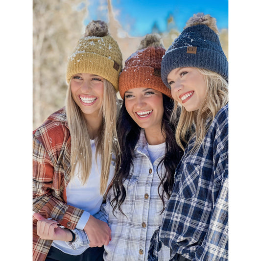 Snow Day Pom Beanie