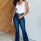 Judy Blue Mavis High Rise Side Seam Detail Flare Jeans