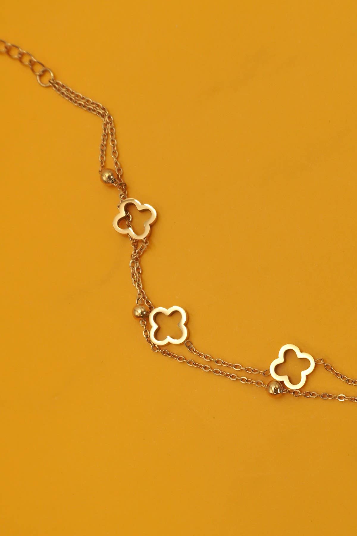 Double Or Nothing Clover Bracelet