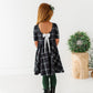 Black Plaid | Scoop Back Dress