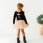 Black Velvet | Bow Back Long Sleeve Top