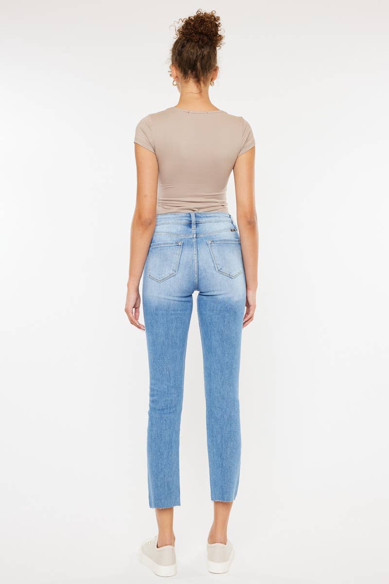 Kan Can Shay High Rise Skinny Straight Jeans