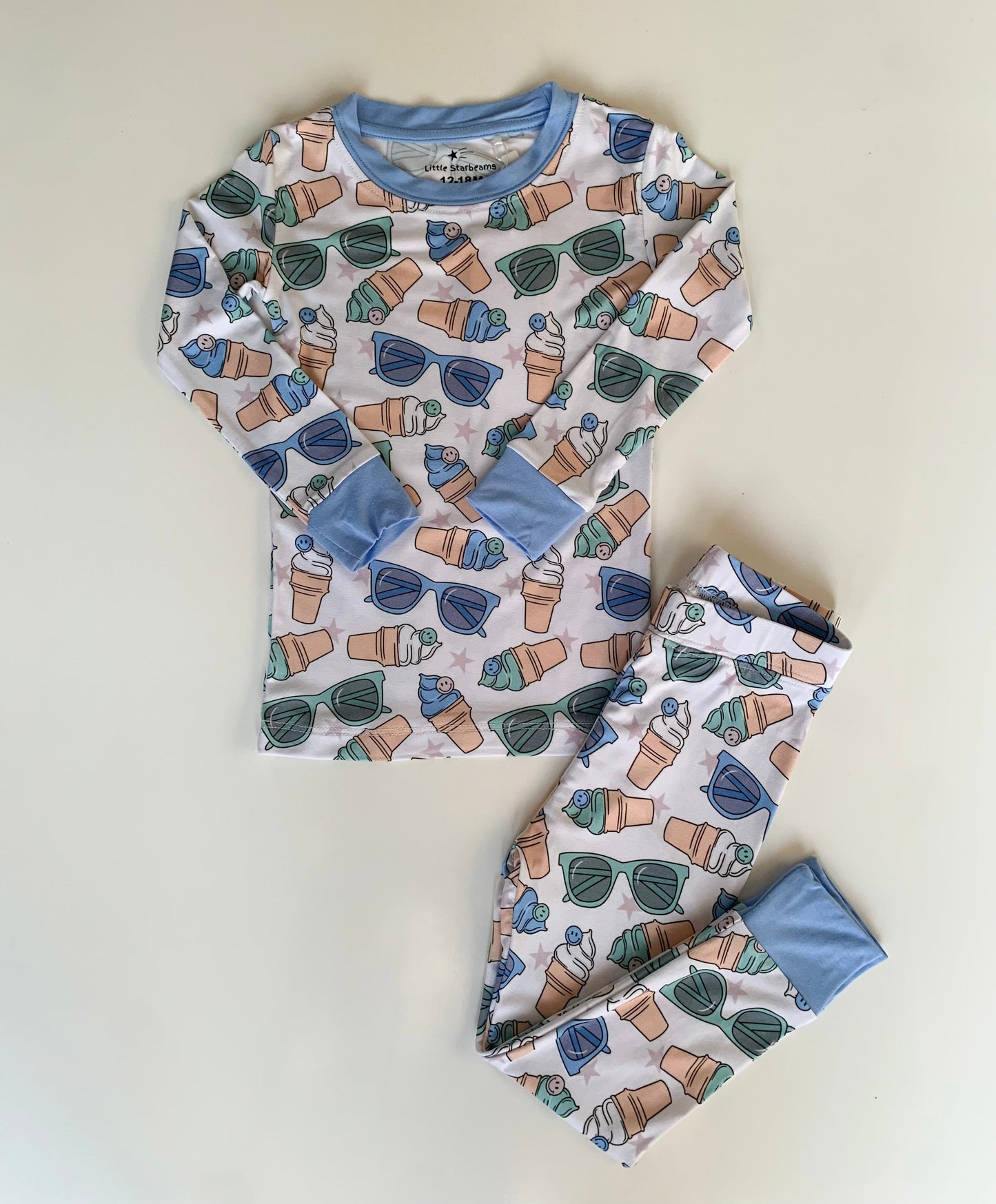 Sweet Dude Ice Cream 2-Piece Pajama Set