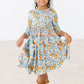 Vintage Vibes 3/4 Pocket Twirl Dress