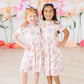 Peanut Butter Jelly Time Short Sleeve Pocket Twirl Dress
