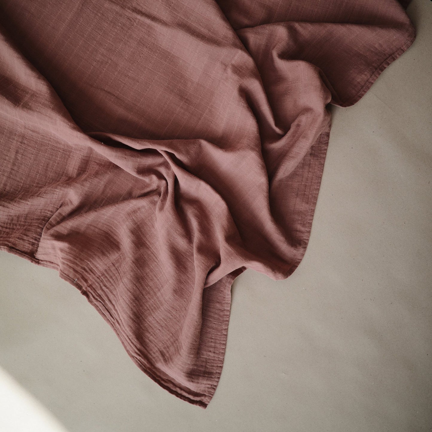 Organic Cotton Muslin Swaddle Blanket- Multiple Color Options