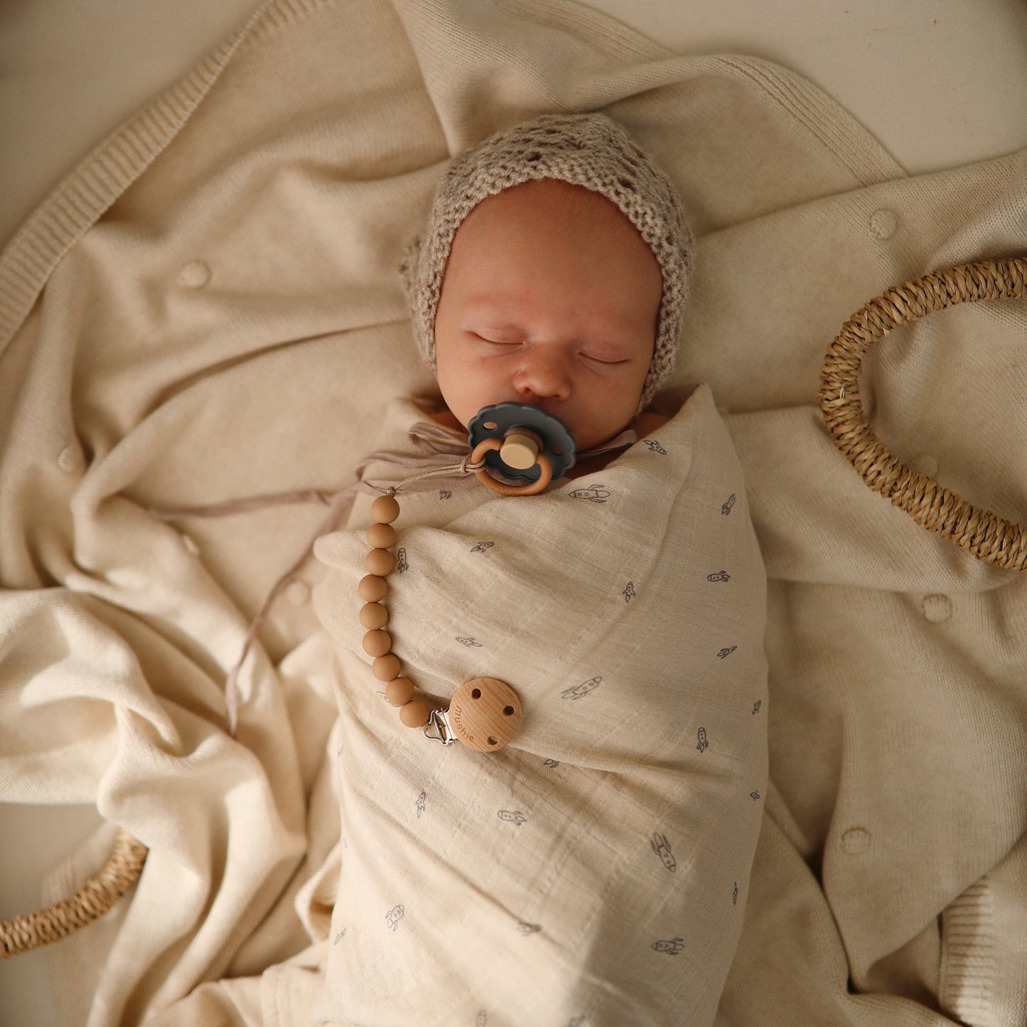 Organic Cotton Muslin Swaddle Blanket- Multiple Color Options