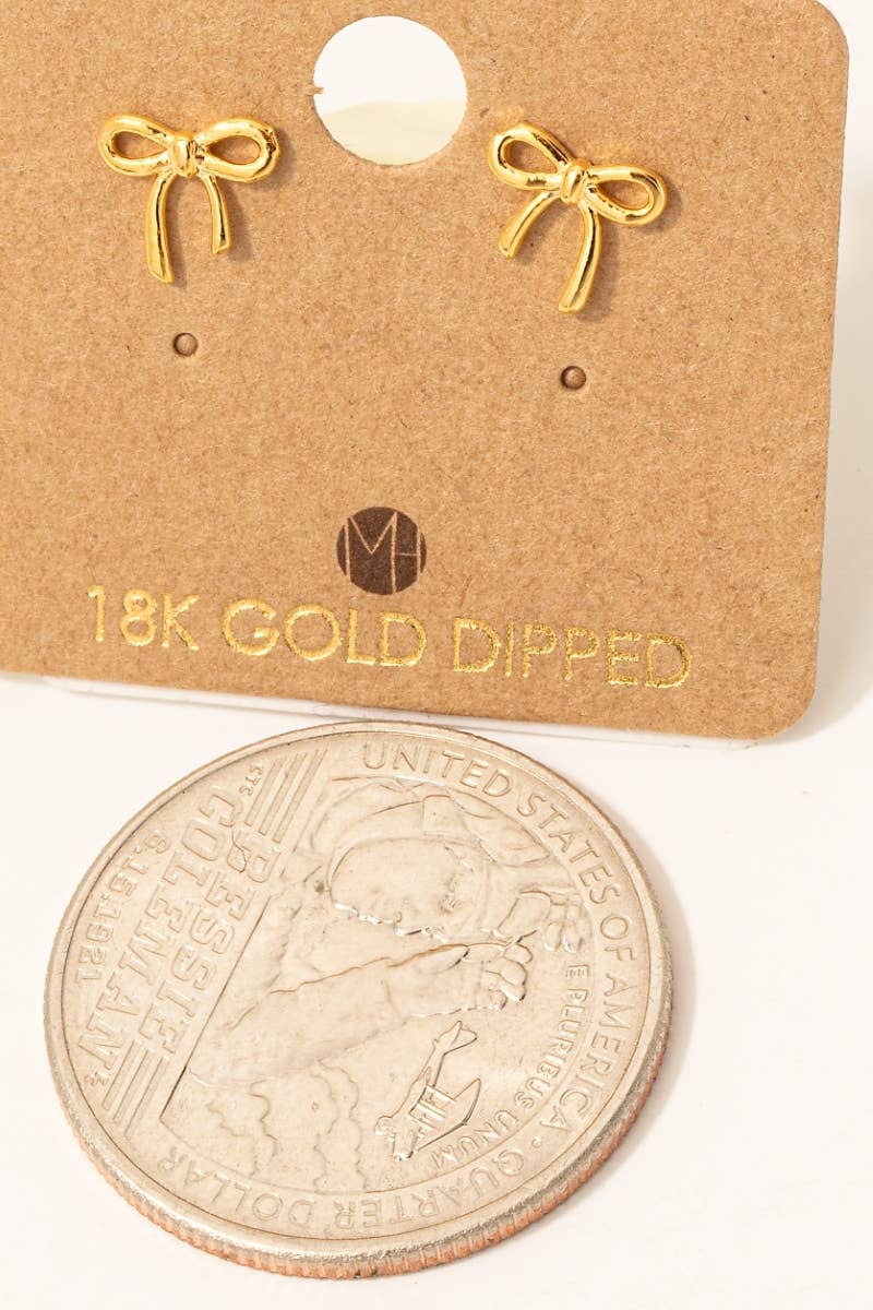 Forever Tied Mini Ribbon Stud Earrings