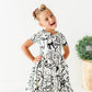 Cream Preppy Bow | Collard Twirl Dress