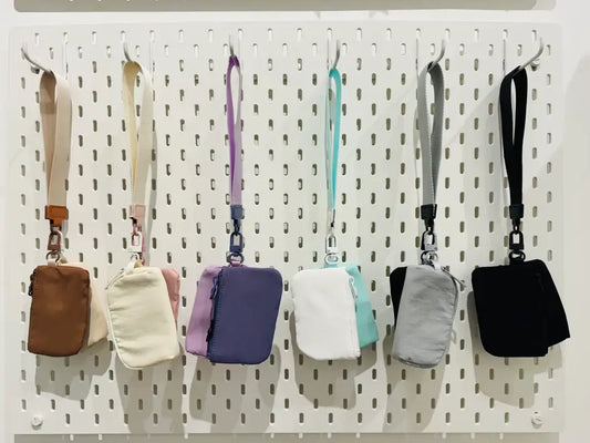 On The Go Dual Pouch Wristlet- 5 Colors