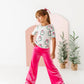 Hot Pink Velvet | Wide-Leg Pants