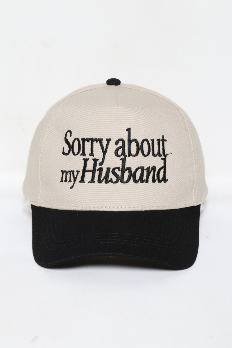 “Sorry About My Husband” 5 Panel Baseball Hat