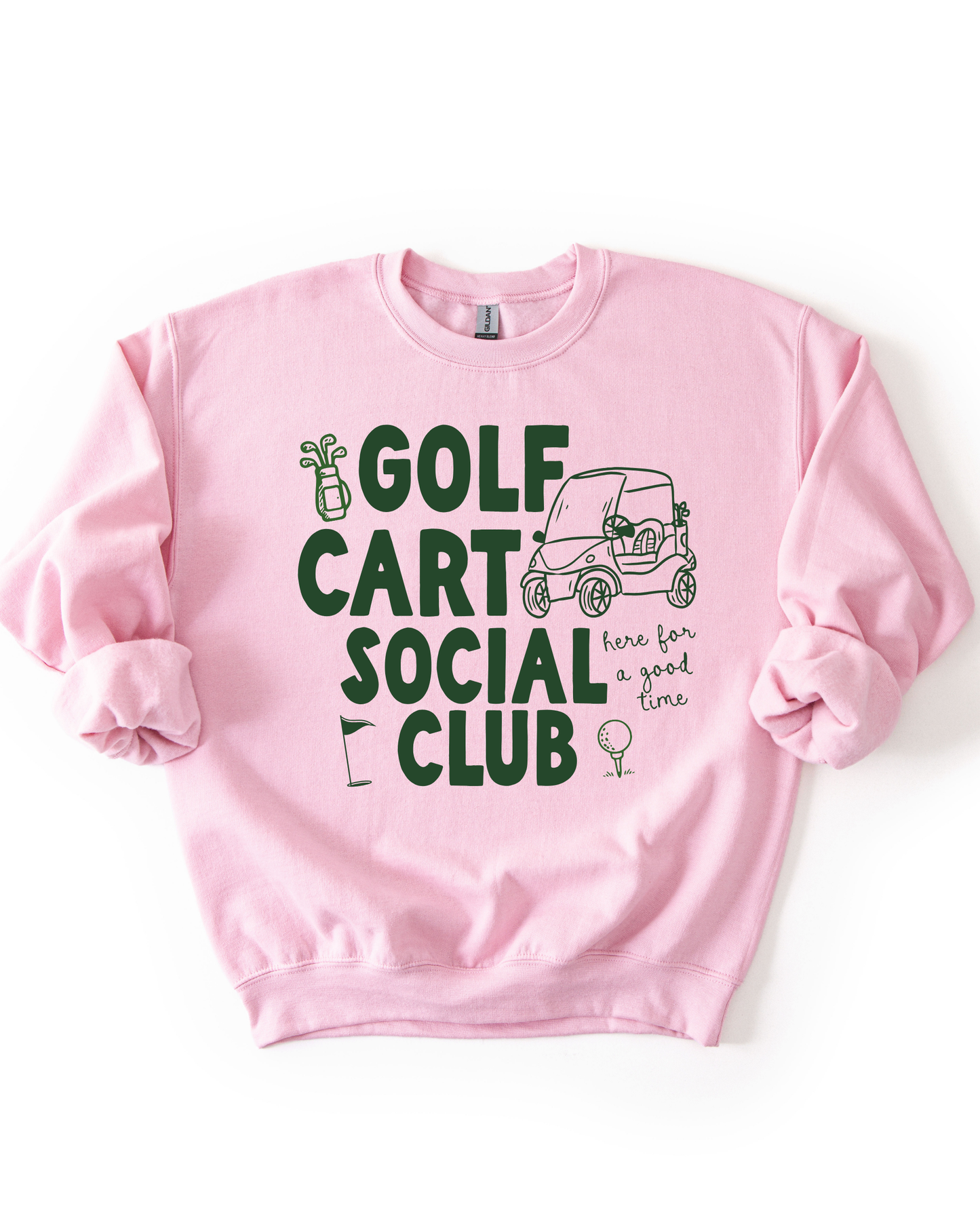 Golf Cart Social Club Sweatshirt- 4 Colors