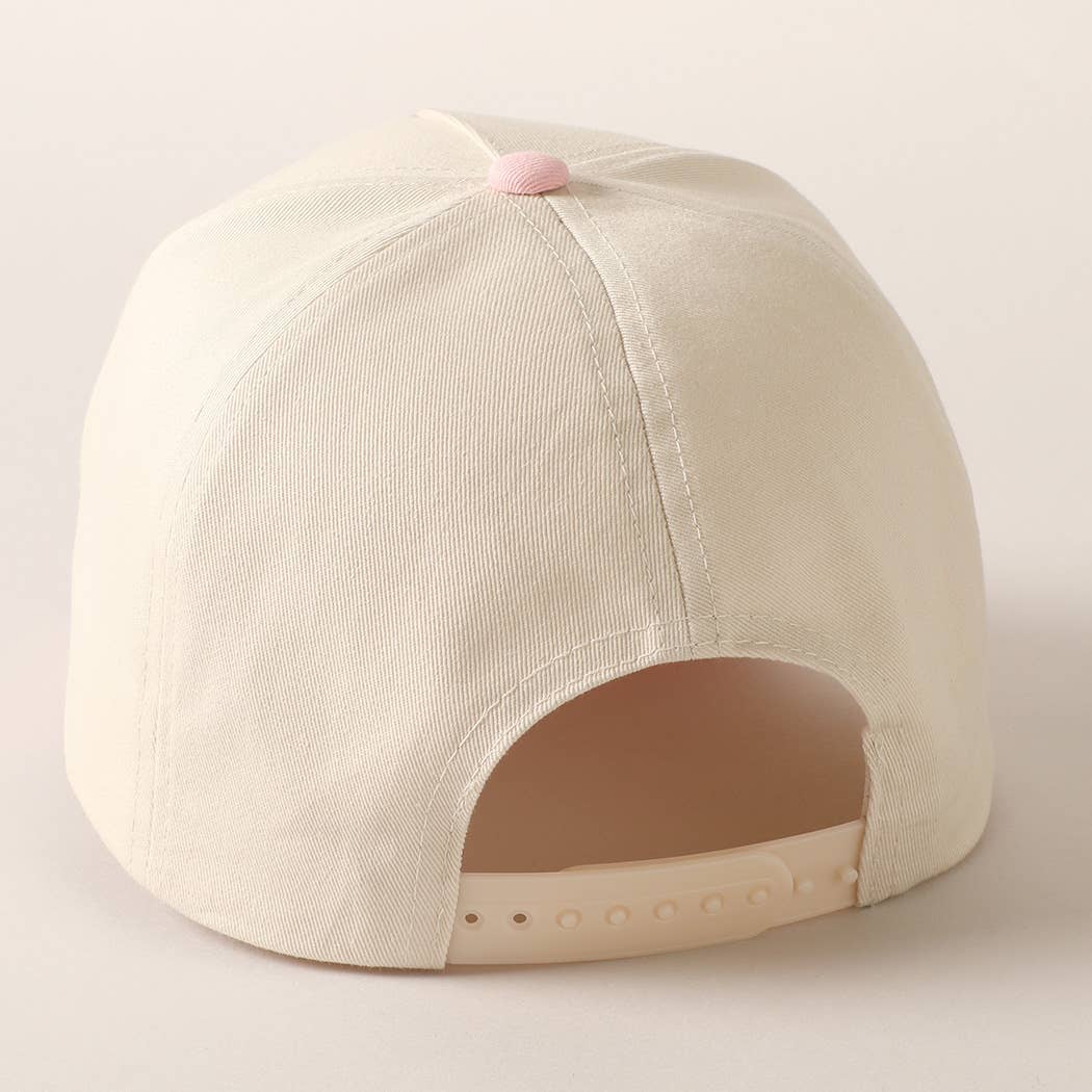 Put It On My Husband's Tab Embroidered Baseball Cap- Red