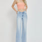 RISEN Lillith Wide Leg V Dipped Front Waist Jeans