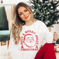 Holly Jolly Christmas Retro Santa Crewneck Sweatshirt