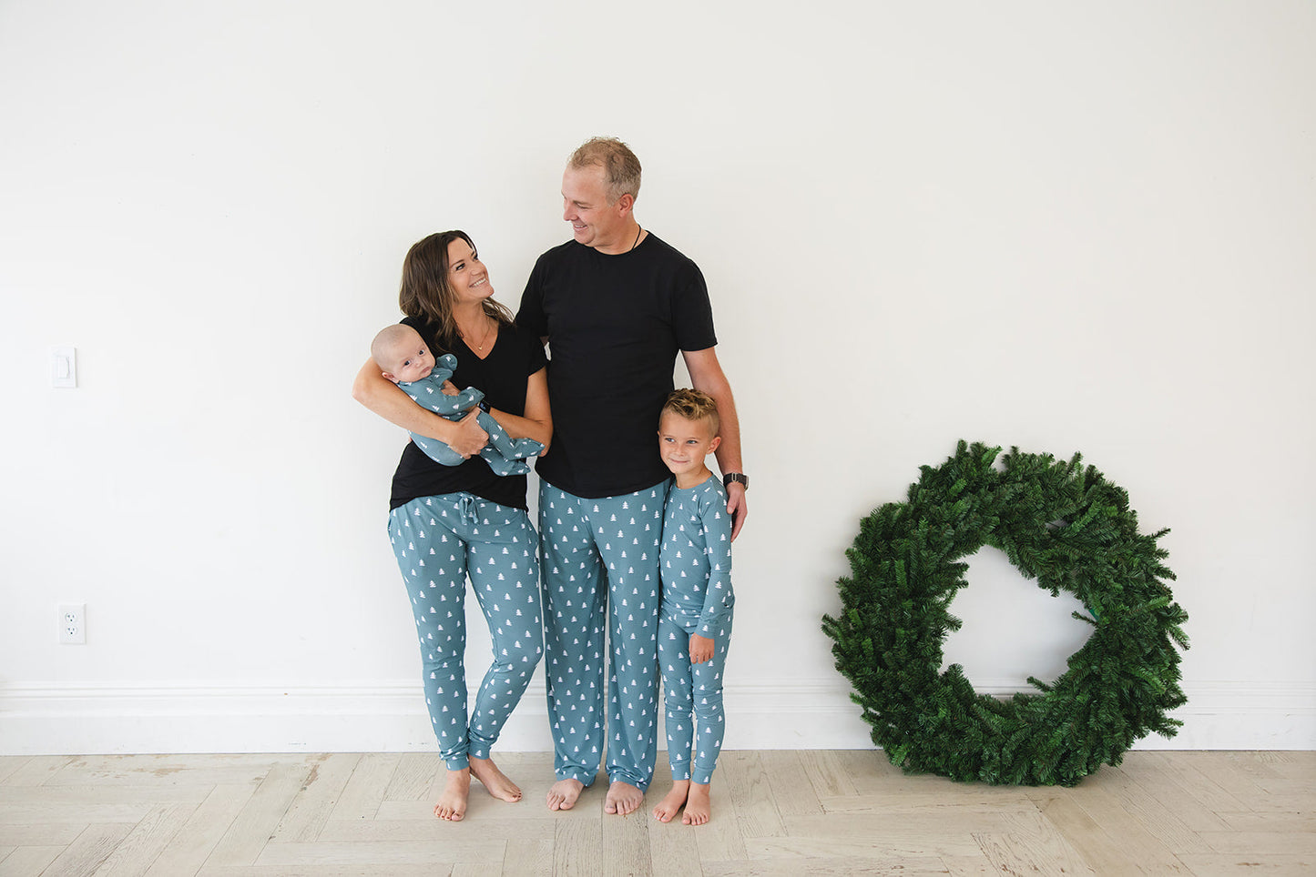 Northern Pine Ribbed Zippy Pajama