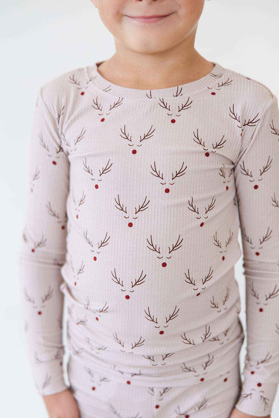 Reindeer Ridge Ribbed 2-Piece Pajama Set