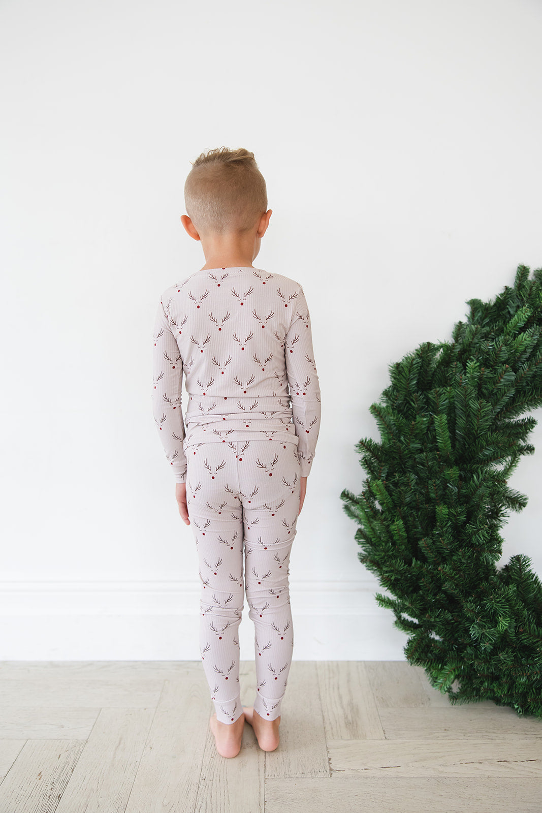 Reindeer Ridge Ribbed 2-Piece Pajama Set
