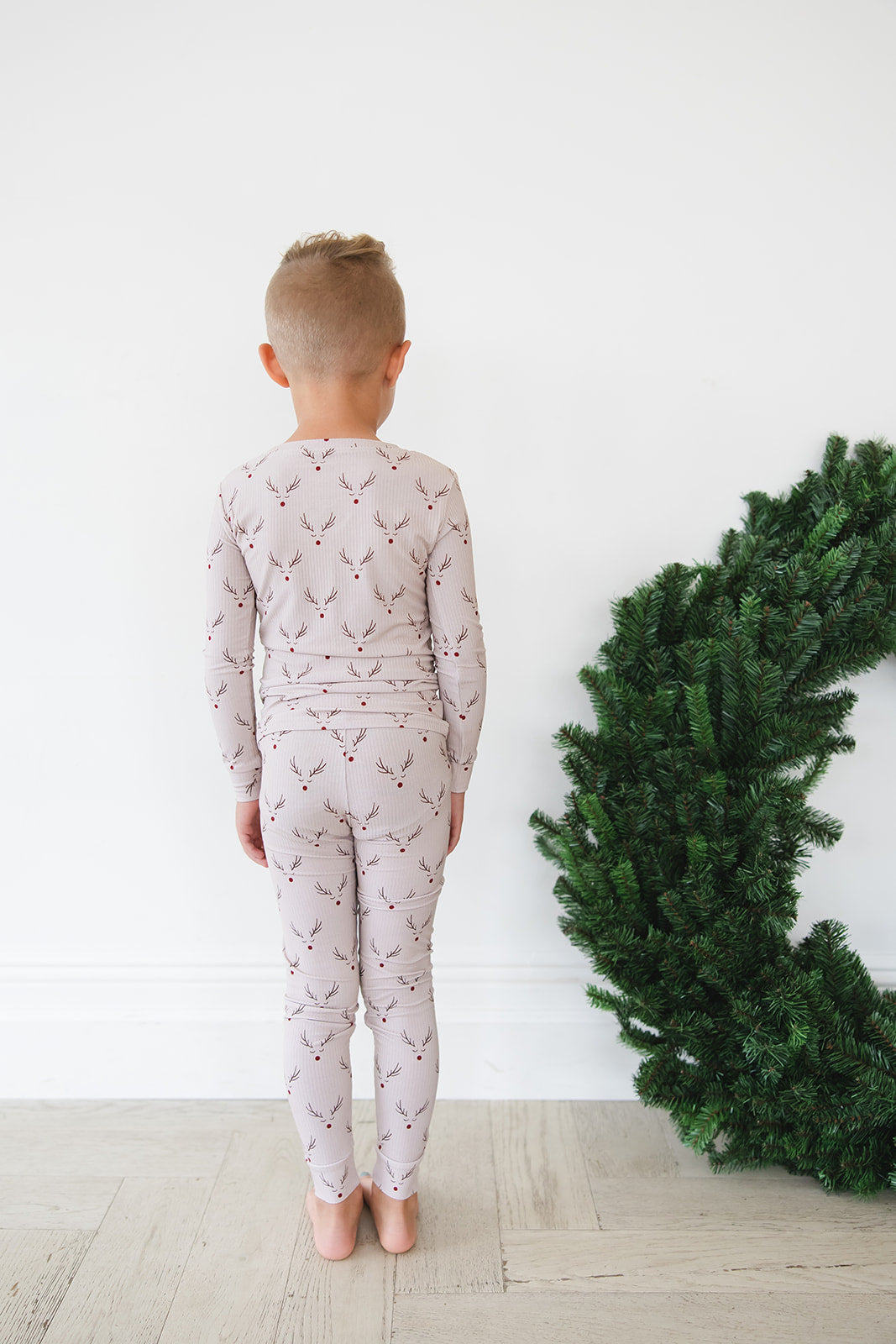 Reindeer Ridge Ribbed 2-Piece Pajama Set