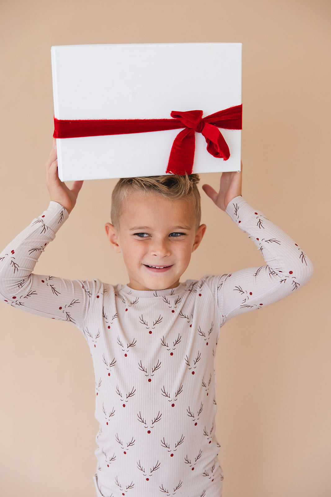 Reindeer Ridge Ribbed 2-Piece Pajama Set