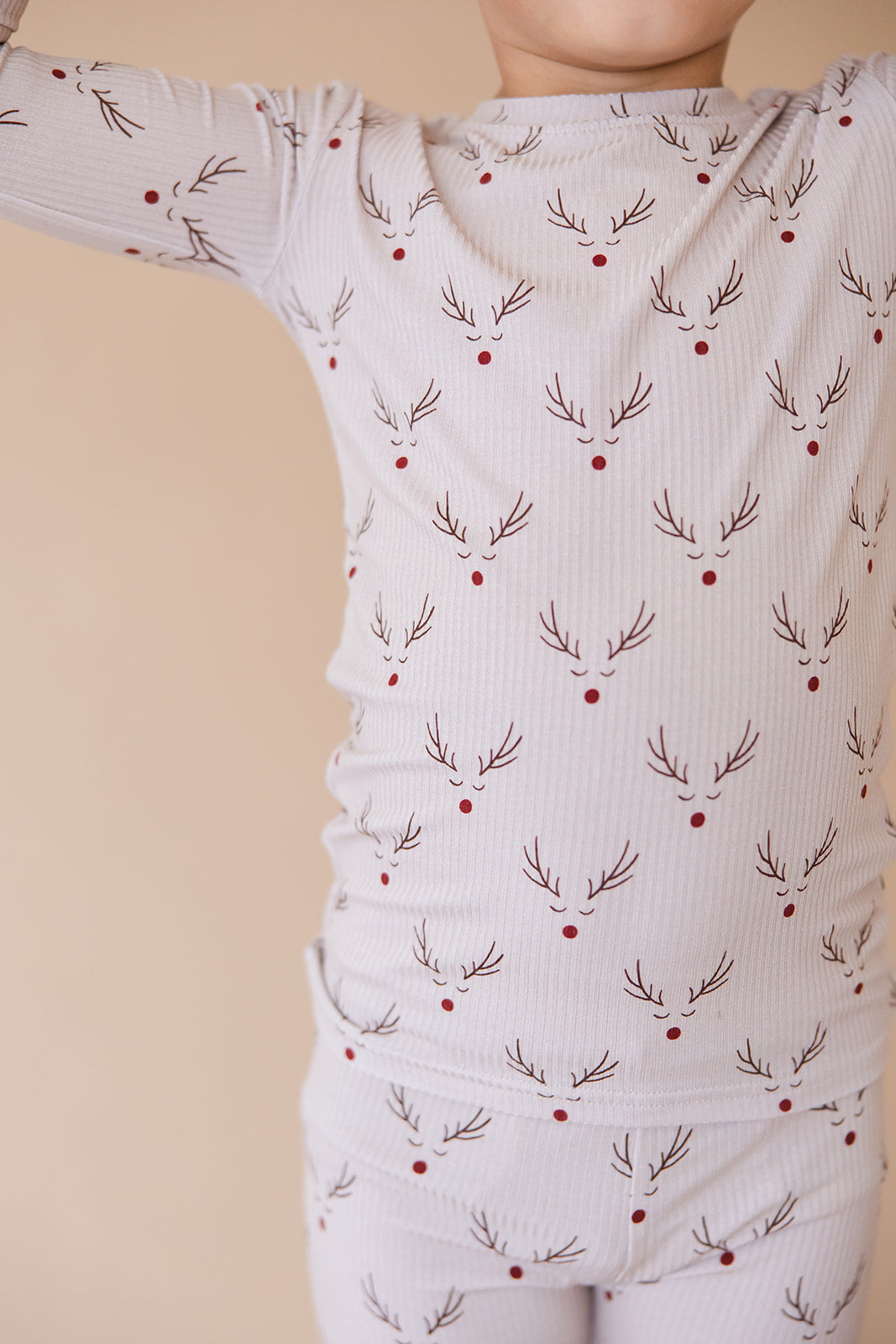 Reindeer Ridge Ribbed 2-Piece Pajama Set