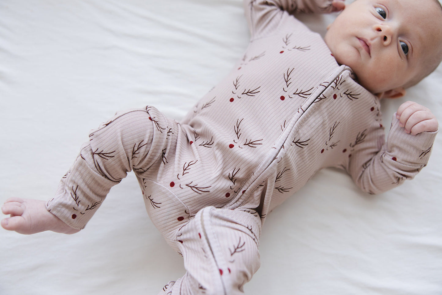 Reindeer Ridge Ribbed Zippy Pajama