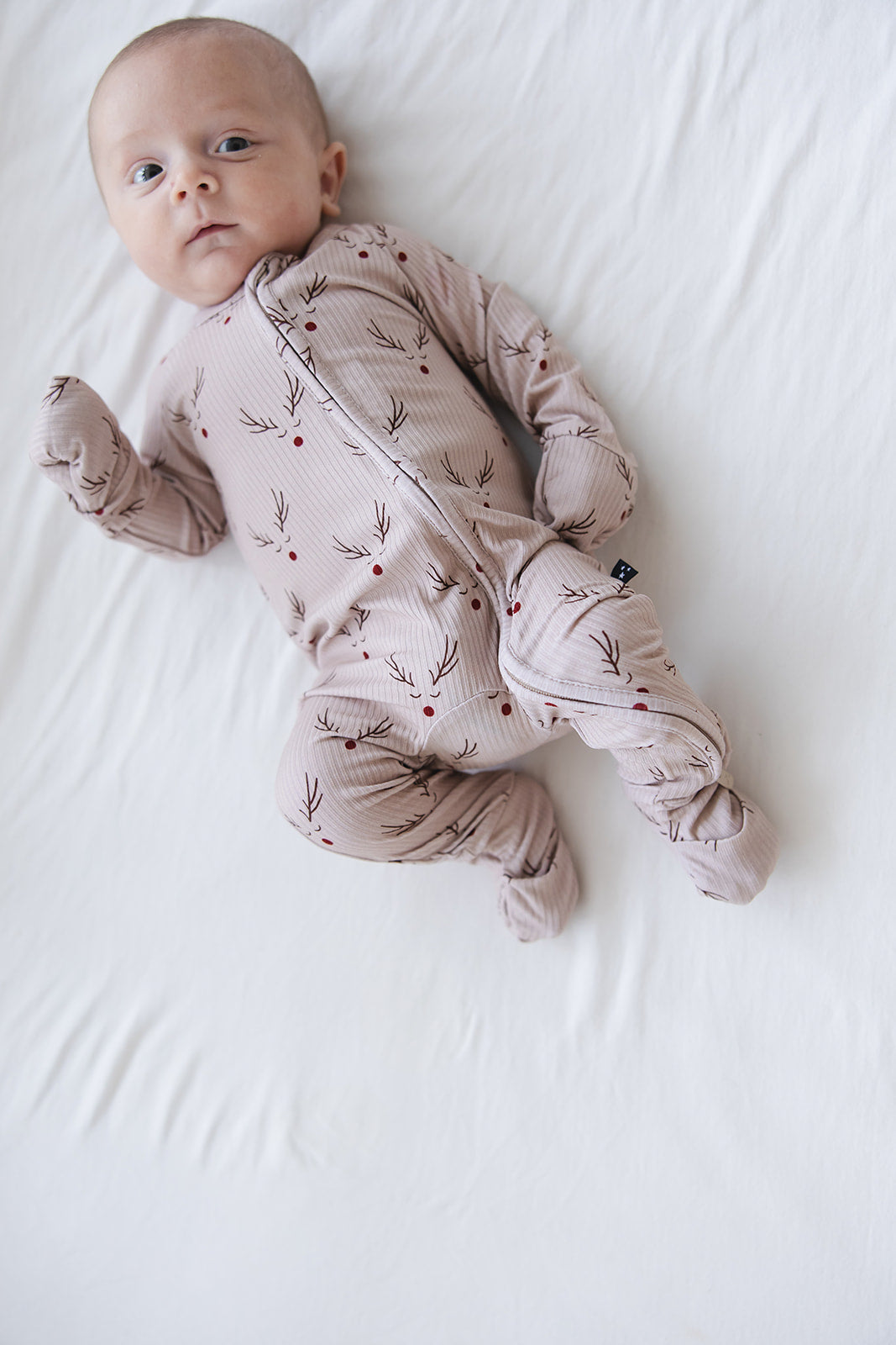 Reindeer Ridge Ribbed Zippy Pajama