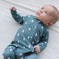 Northern Pine Ribbed Zippy Pajama