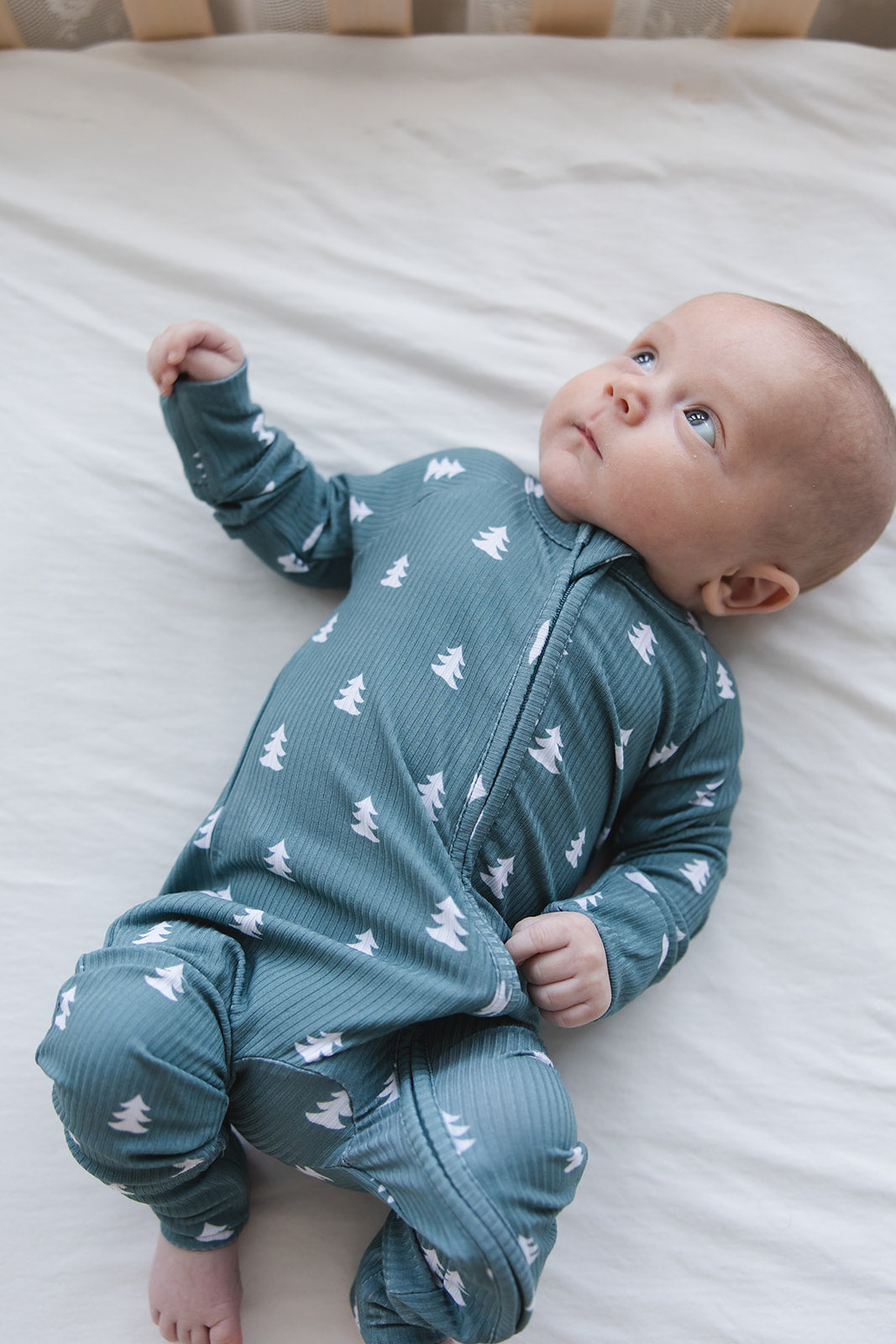 Northern Pine Ribbed Zippy Pajama