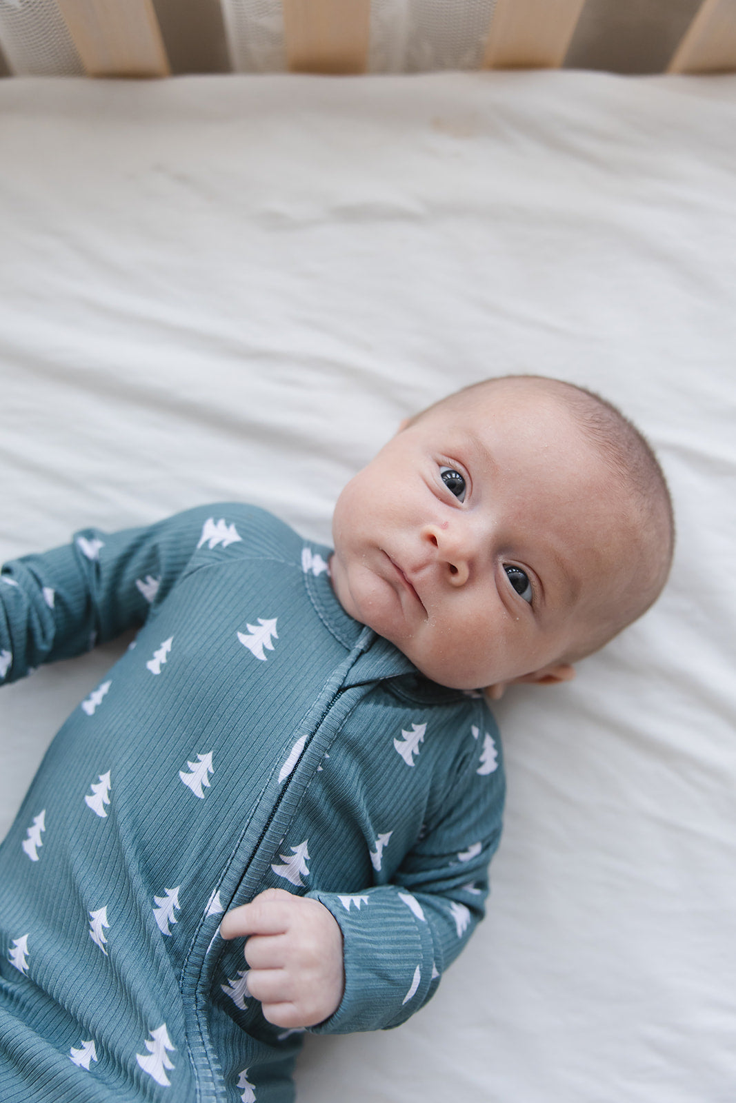 Northern Pine Ribbed Zippy Pajama