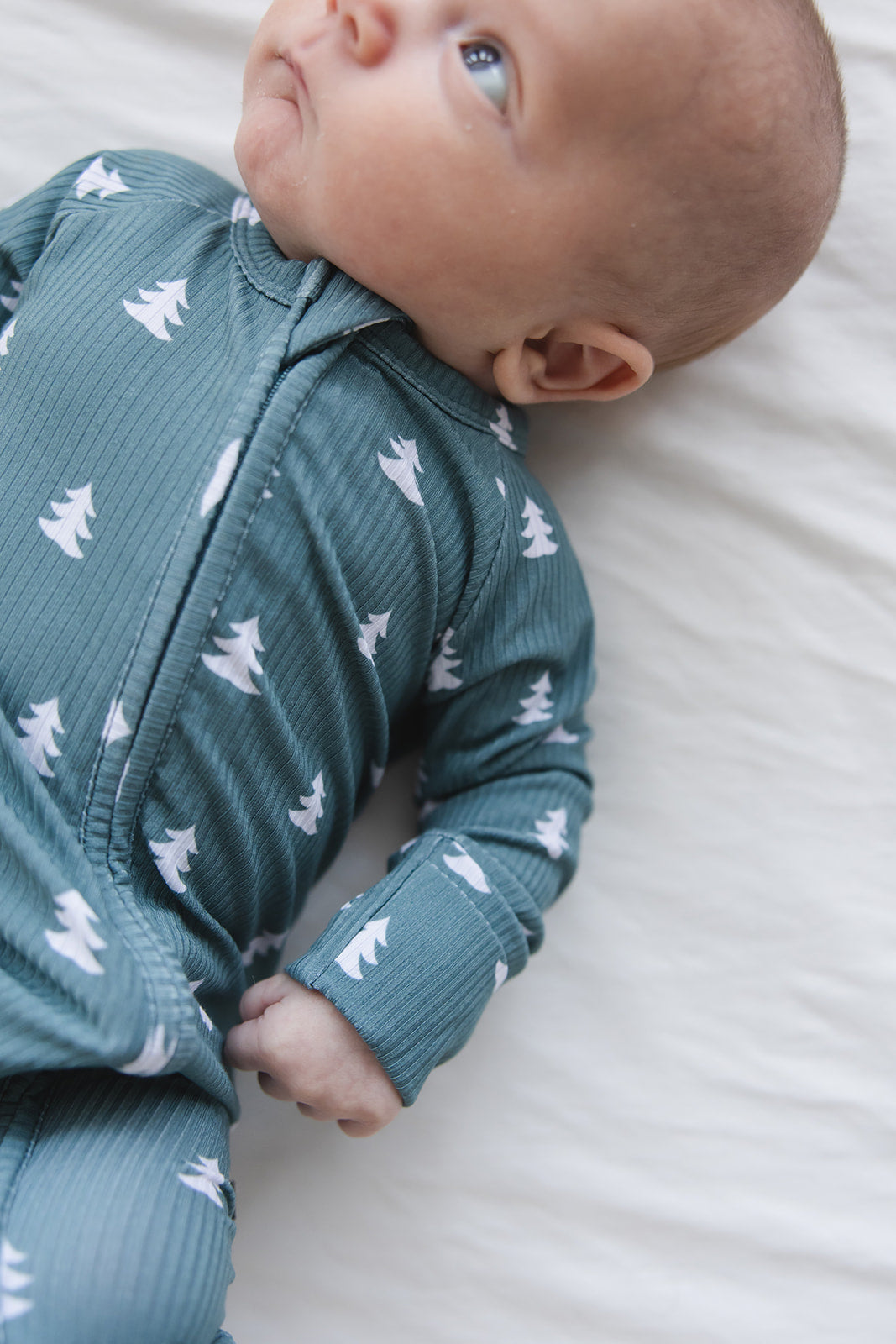 Northern Pine Ribbed Zippy Pajama