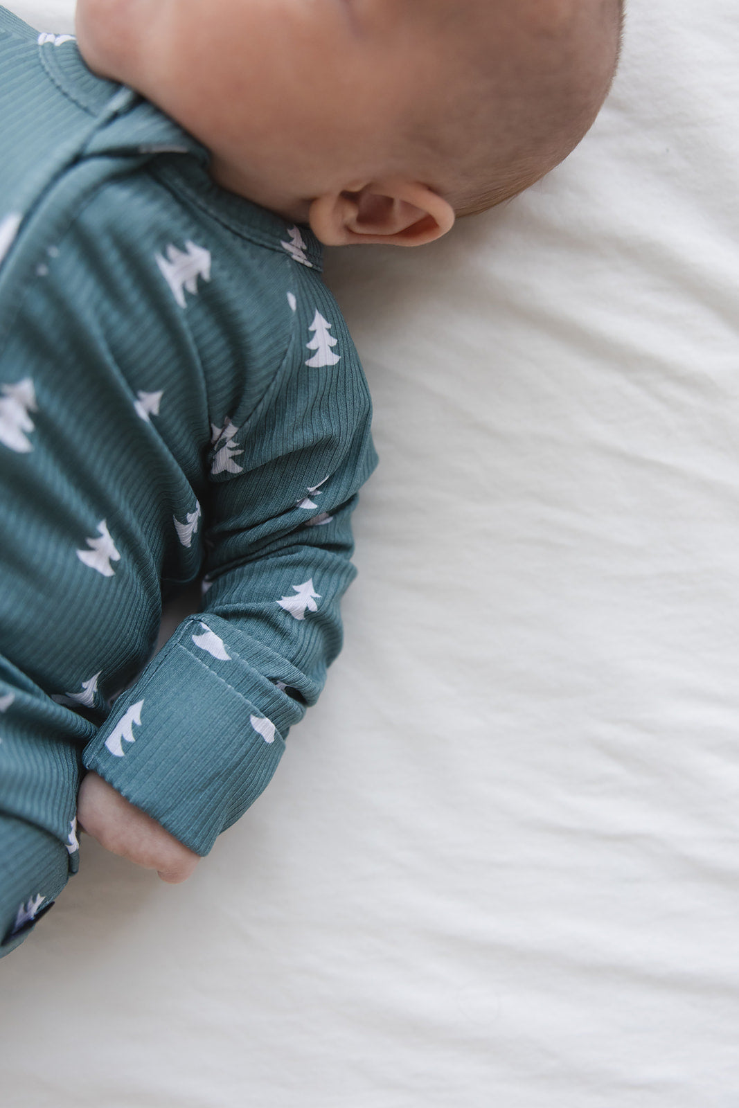 Northern Pine Ribbed Zippy Pajama