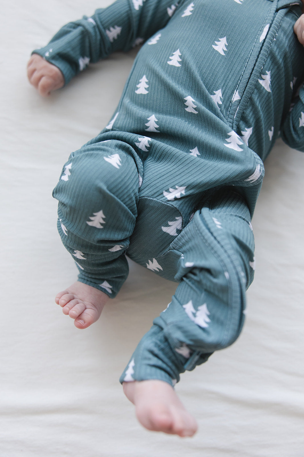 Northern Pine Ribbed Zippy Pajama